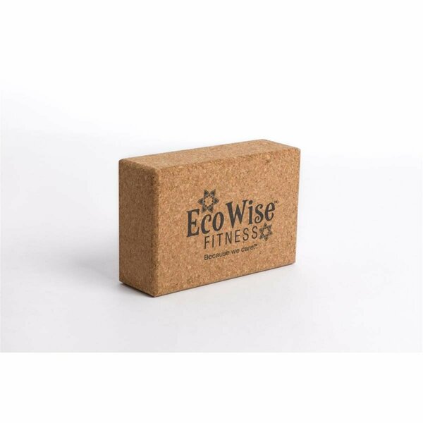 Ecowise Cork Yoga Block - 3 x 6 x 9 in. EC12847